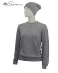Kaschmir-Set: Pullover und Mütze Elektra
