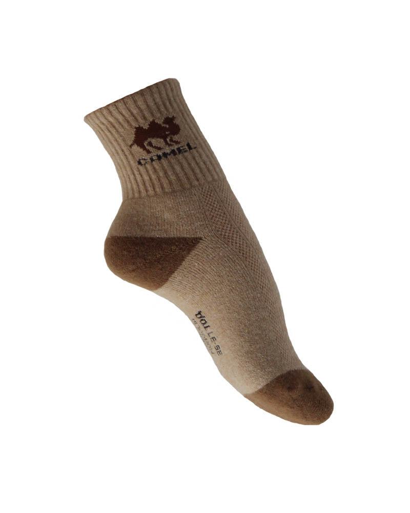 Camel-Wollsocken Beige Einheitsgröße