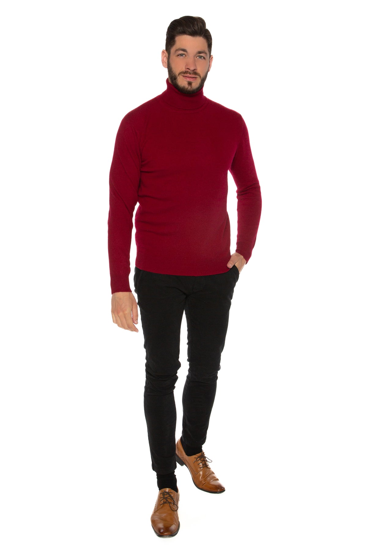 Kaschmir-Rollkragenpullover David