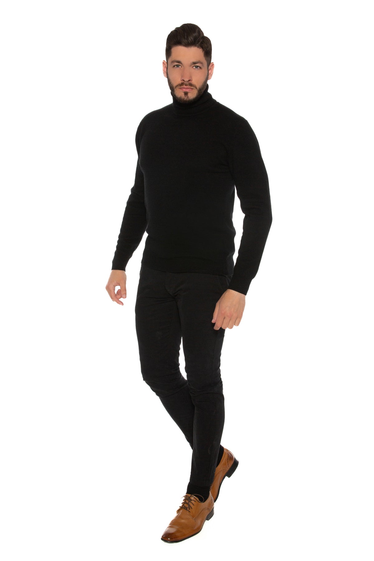 Kaschmir-Rollkragenpullover David