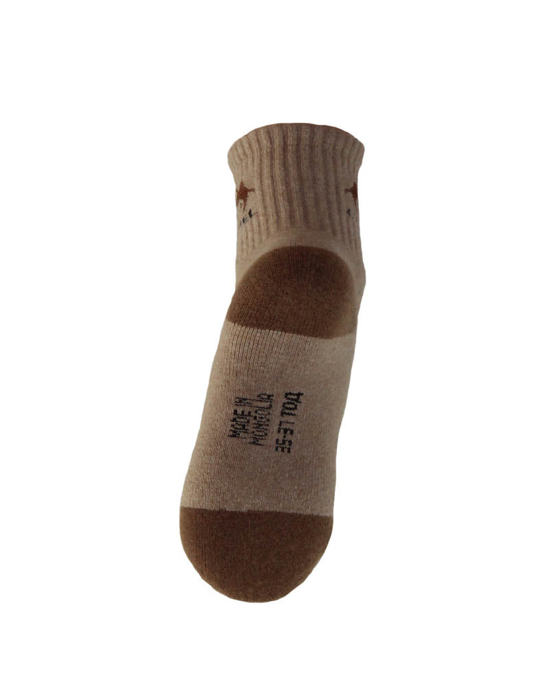 Socken aus Kamelwolle Beige