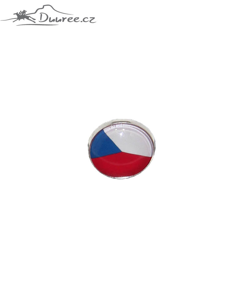 Set Manschettenknöpfe, Krawattenklammer und Brosche Tschechische Flagge