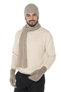 Geschenkset Kerim: Mütze, Handschuhe und Schal aus 100 % Kaschmir