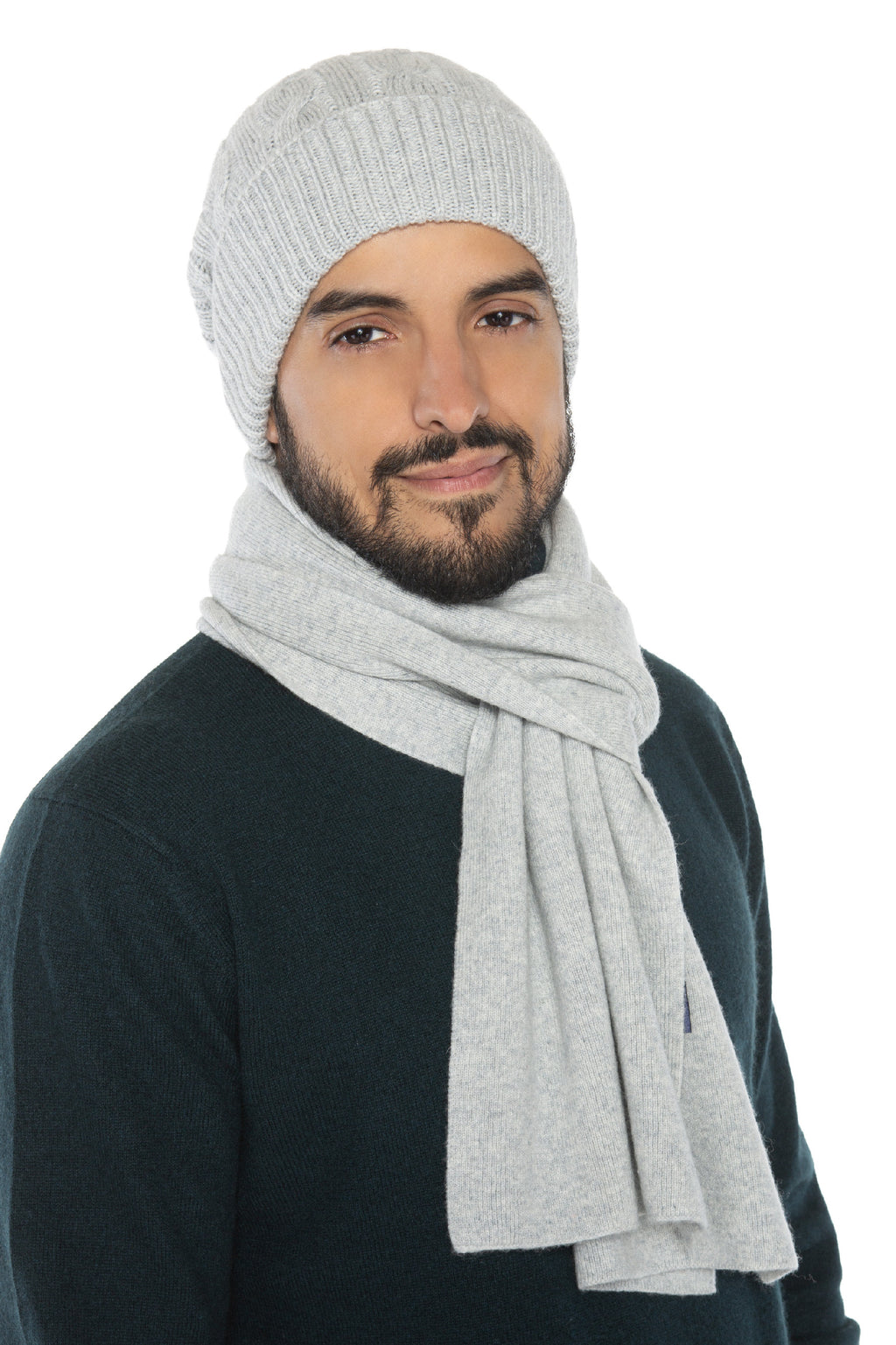 Geschenkset Gerard: Mütze und Schal aus 100 % Kaschmir