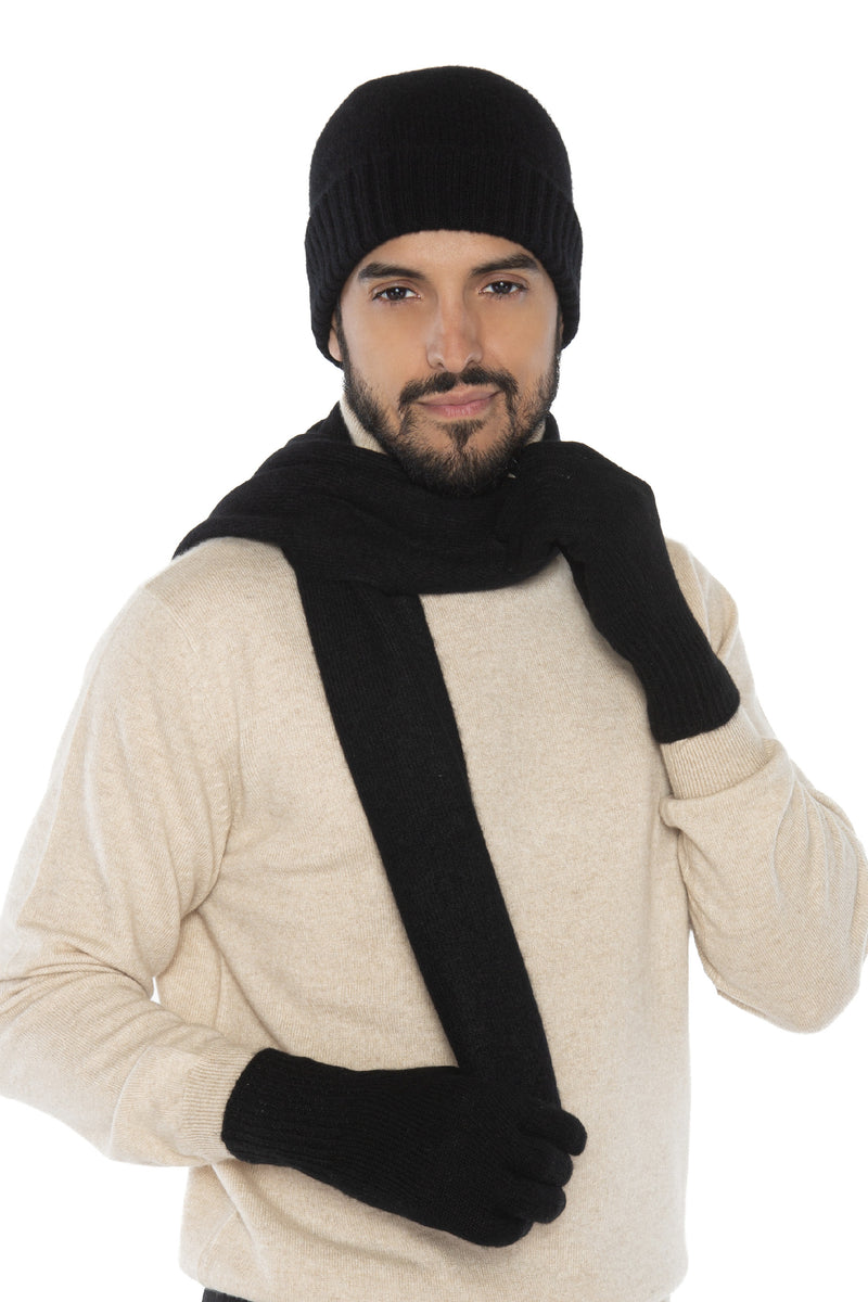 Geschenkset Augustin: Mütze, Handschuhe und Schal aus 100 % Kaschmir