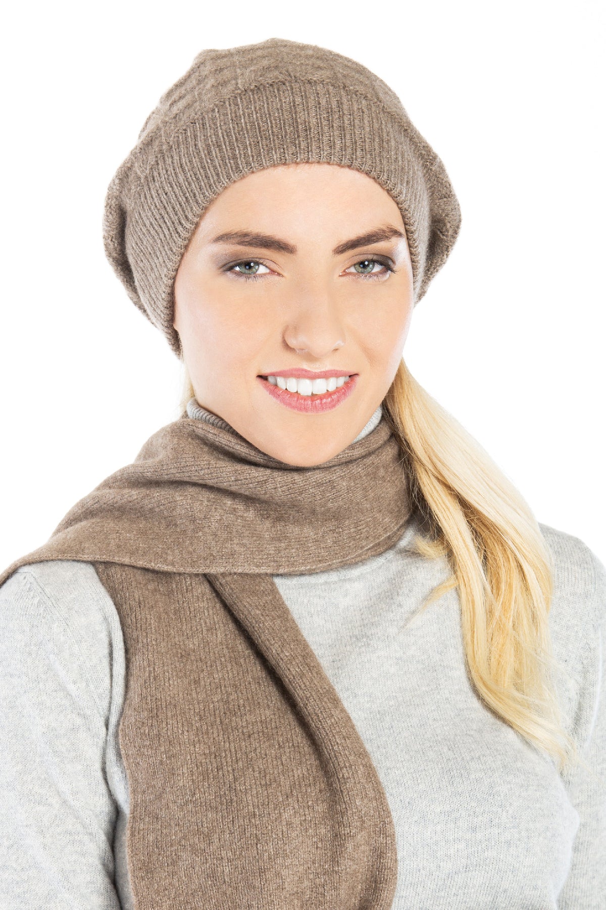 Geschenkset Isabelle: Mütze, Handschuhe und Schal aus 100 % Kaschmir