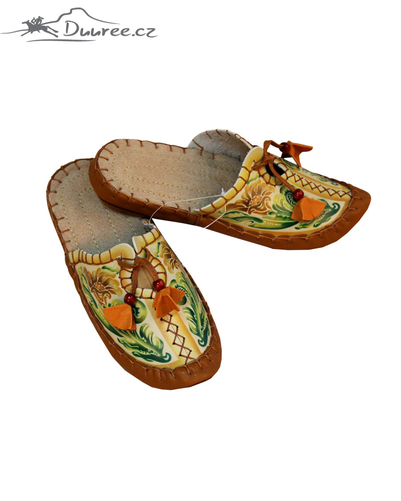 Lederpantoffeln