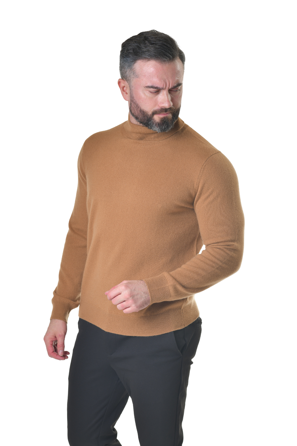 Kaschmir-Rollkragenpullover David